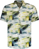 Shirt Short Sleeve Resort Collar Al Grijs