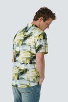 Shirt Short Sleeve Resort Collar Al Grijs