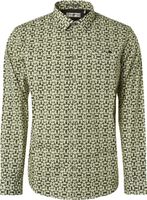 Shirt Stretch Allover Printed Groen