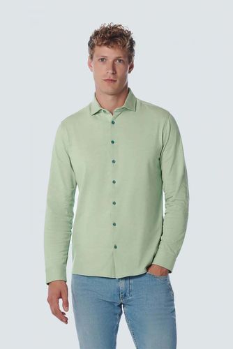 No Excess Shirt Jersey Stretch Solid Groen