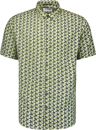 No Excess Shirt Short Sleeve Allover Printed Lime
