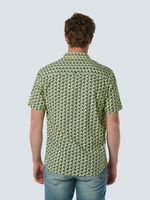 Shirt Short Sleeve Allover Printed Lime