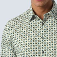 Shirt Stretch Allover Printed Wit