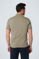 Polo Solid Jacquard With Jersey Groen