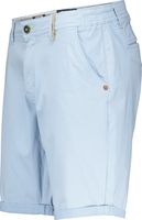 Short Chino Garment Dyed Twill Stre Blauw