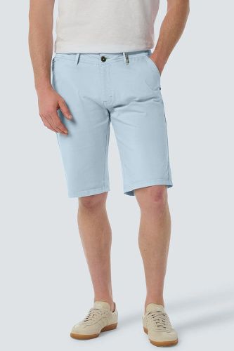 No Excess Short Chino Garment Dyed Twill Stre Blauw