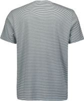 T-Shirt Granddad Stripes Garment Dy Blauw