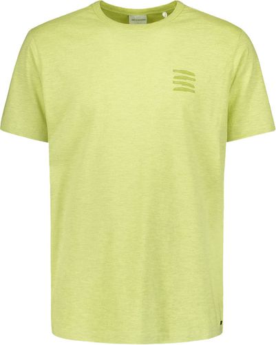 No Excess T-Shirt Crewneck Placed Prints Garm Lime