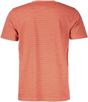 T-Shirt Crewneck Stripe Garment Dye Oranje
