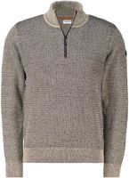 Pullover Half Zipper 2 Coloured Mel Grijs