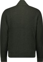 Pullover Full Zipper 2 Coloured Mel Groen