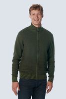 Pullover Full Zipper 2 Coloured Mel Groen