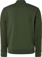 Sweater Full Zipper Twill Jacquard Groen