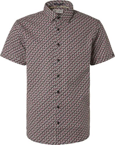No Excess Shirt Short Sleeve Allover Printed Roze