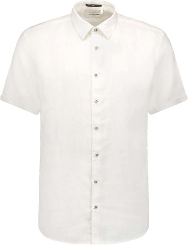 No Excess Shirt Short Sleeve Linen Solid Wit