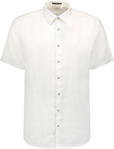 No Excess Shirt Short Sleeve Linen Solid Wit