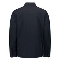 Overshirt Zip Closure Stretch Blauw