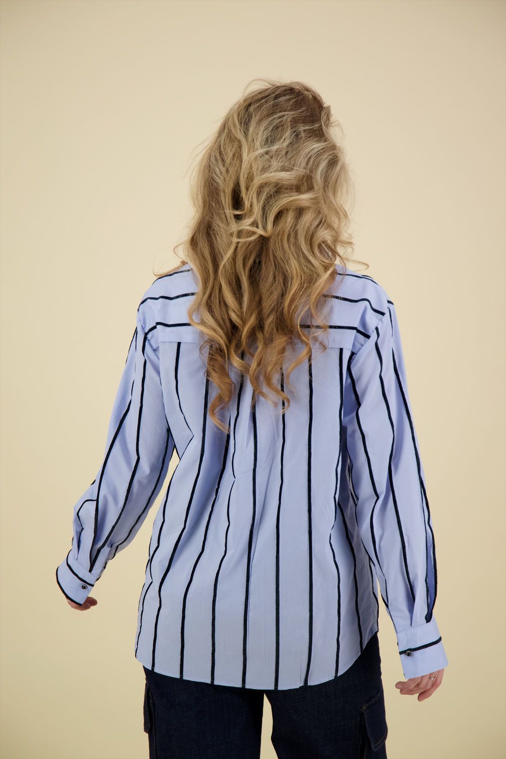 Nukus Blouse Bonn Stripe Blauw