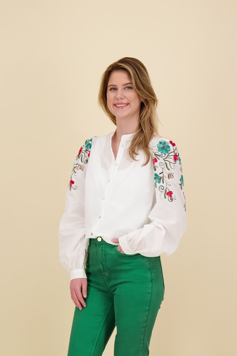 Nukus Blouse Brenda Embroidery Wit