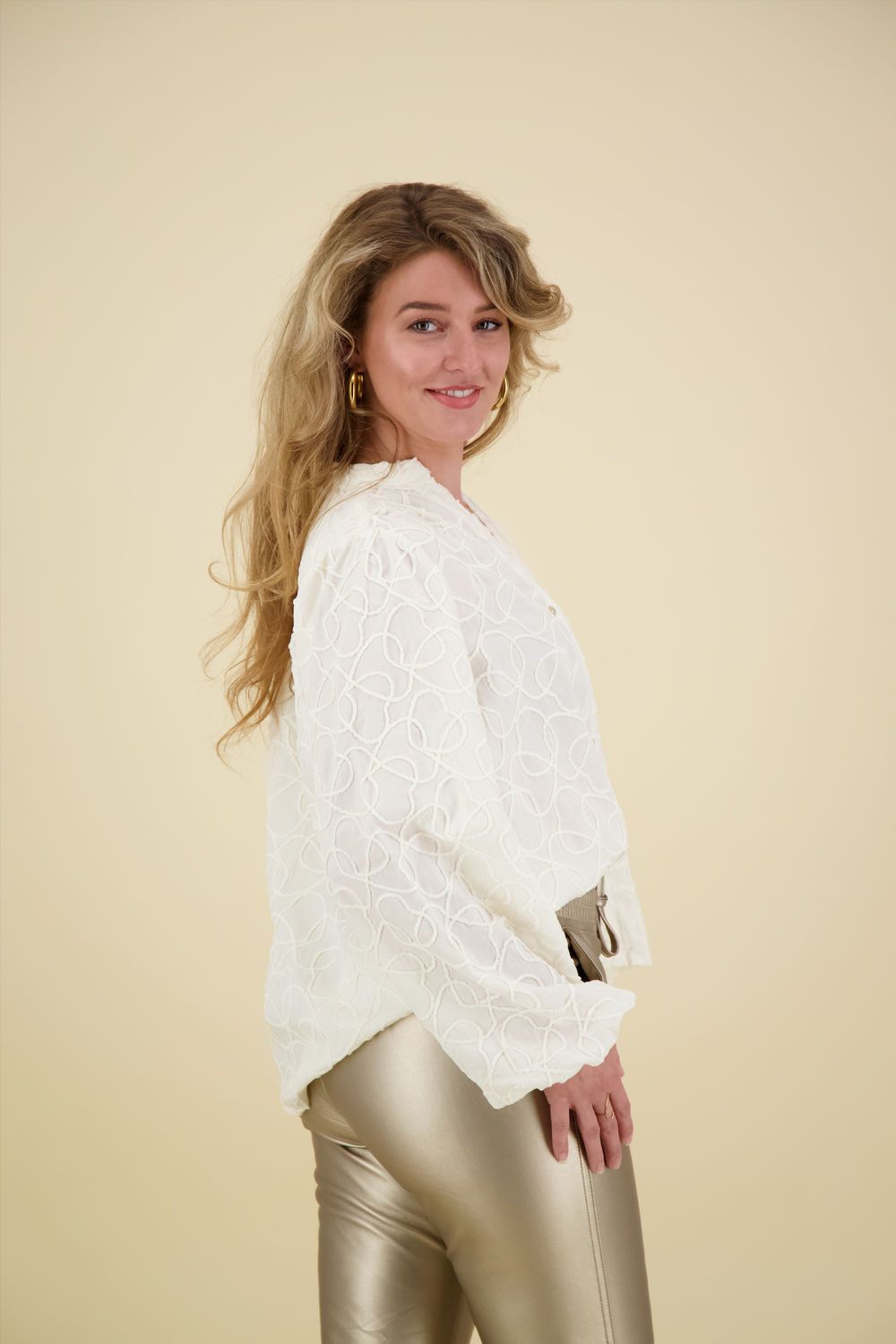 Nukus Blouse Daan Wit