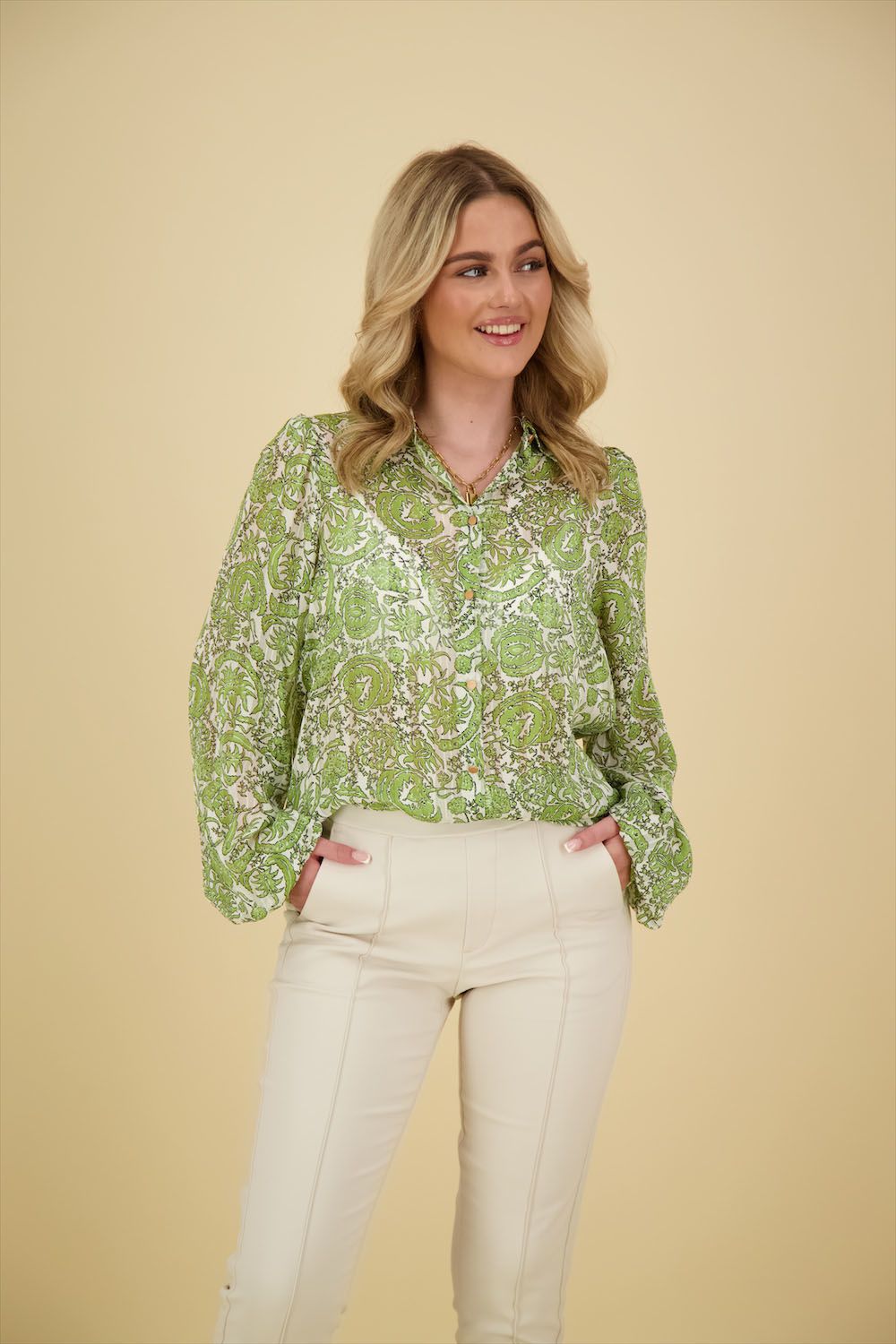 Nukus Blouse Lettie Groen