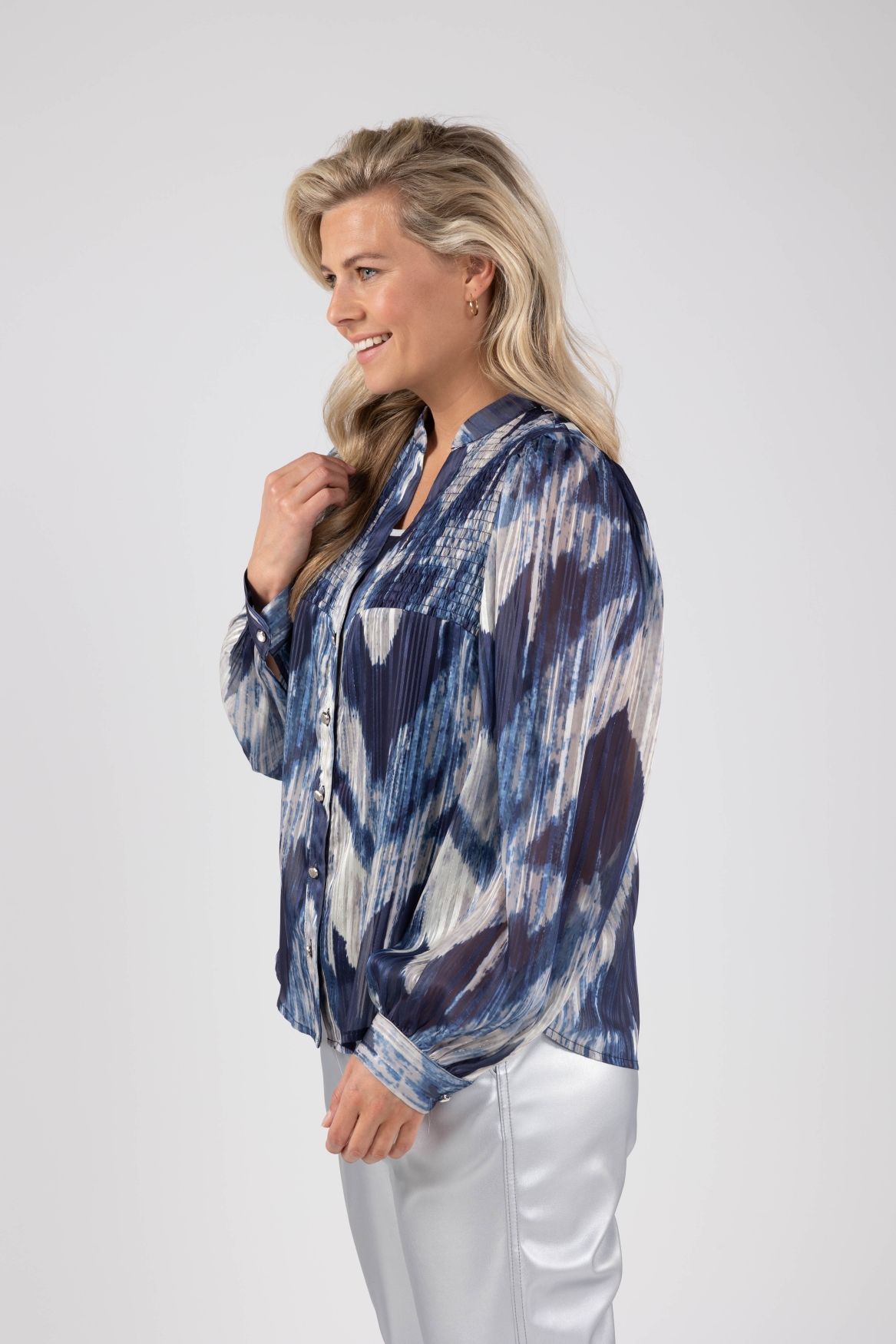 Nukus Blouse Prestonia Blauw