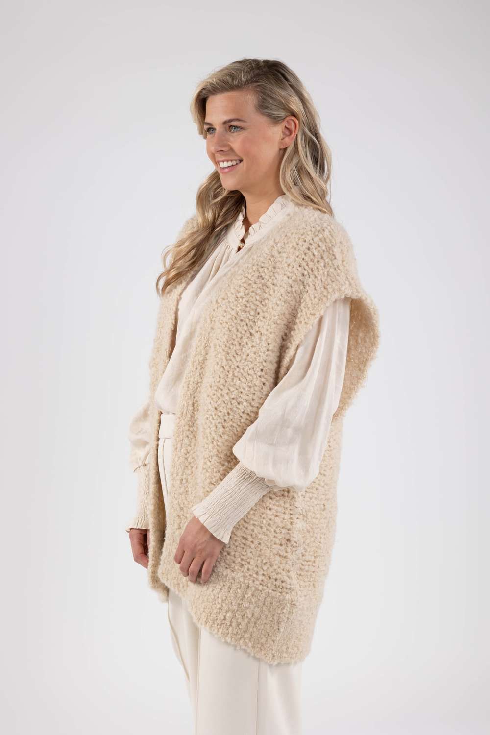 Nukus Gilet Gilly Beige