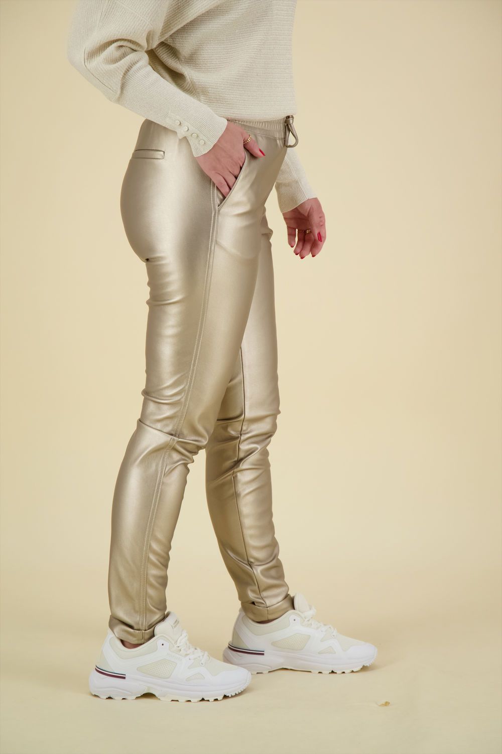 Nukus Pantalon Paris Goud Metalic