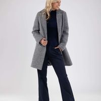 Trenchcoat Mae Boucle Grijs