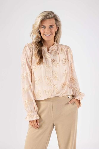 Nukus Blouse Jenna Leaf Geel