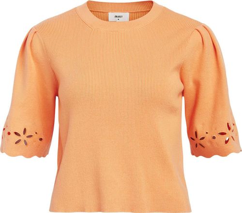 Object Reynard ss knit Oranje