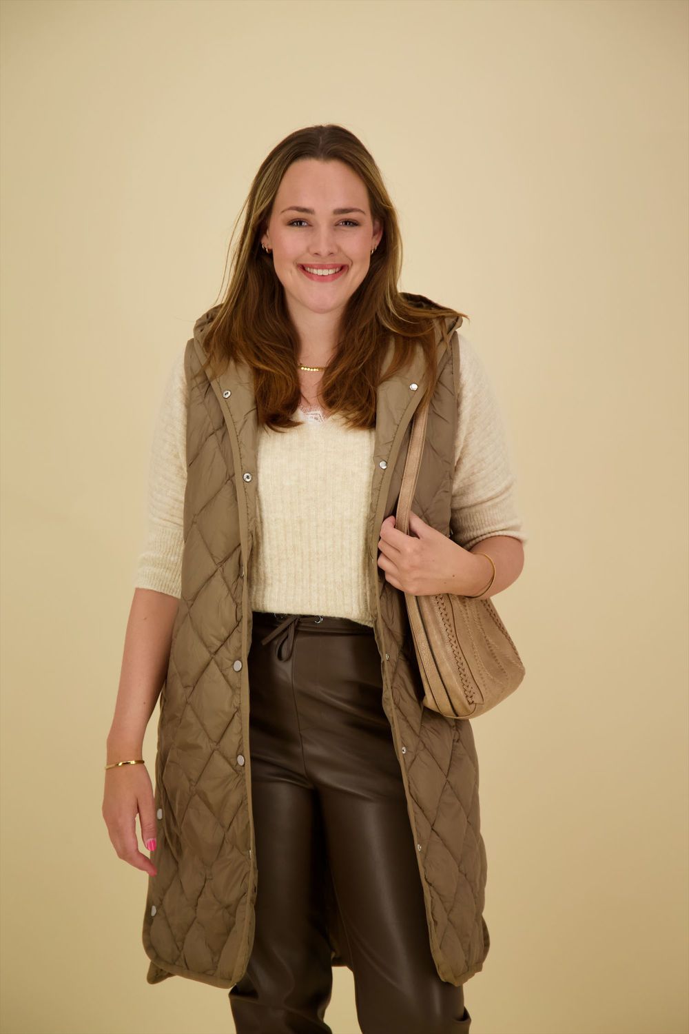 Opus Bodywarmer Wiamant Beige