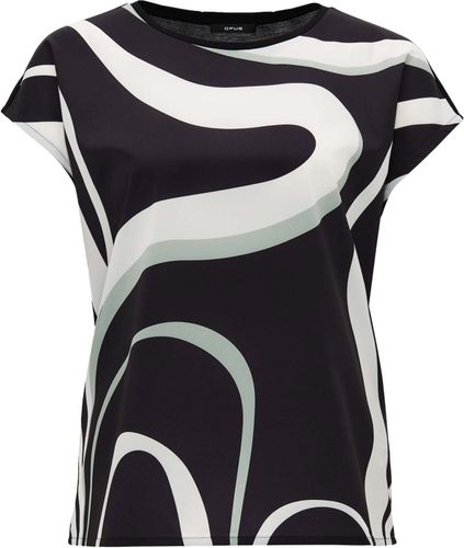 Opus Top Siberti print Zwart