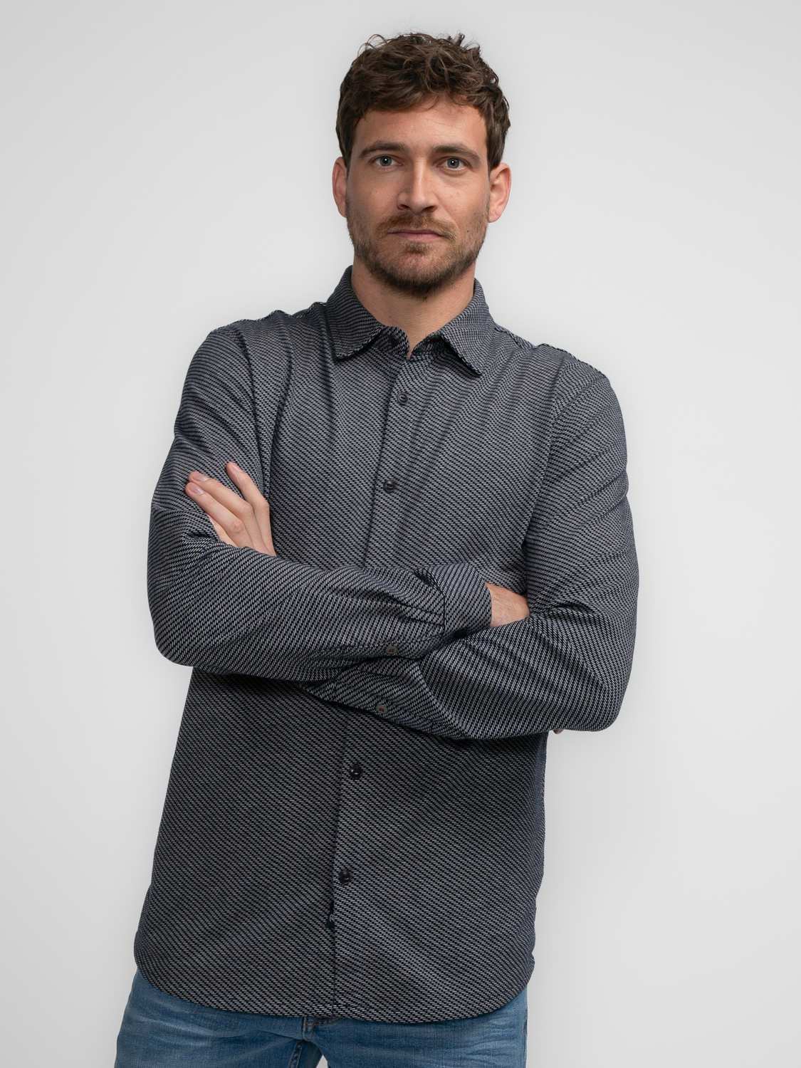 Petrol Overhemd Gebroken Wit Petrol Overhemd Gebroken Wit