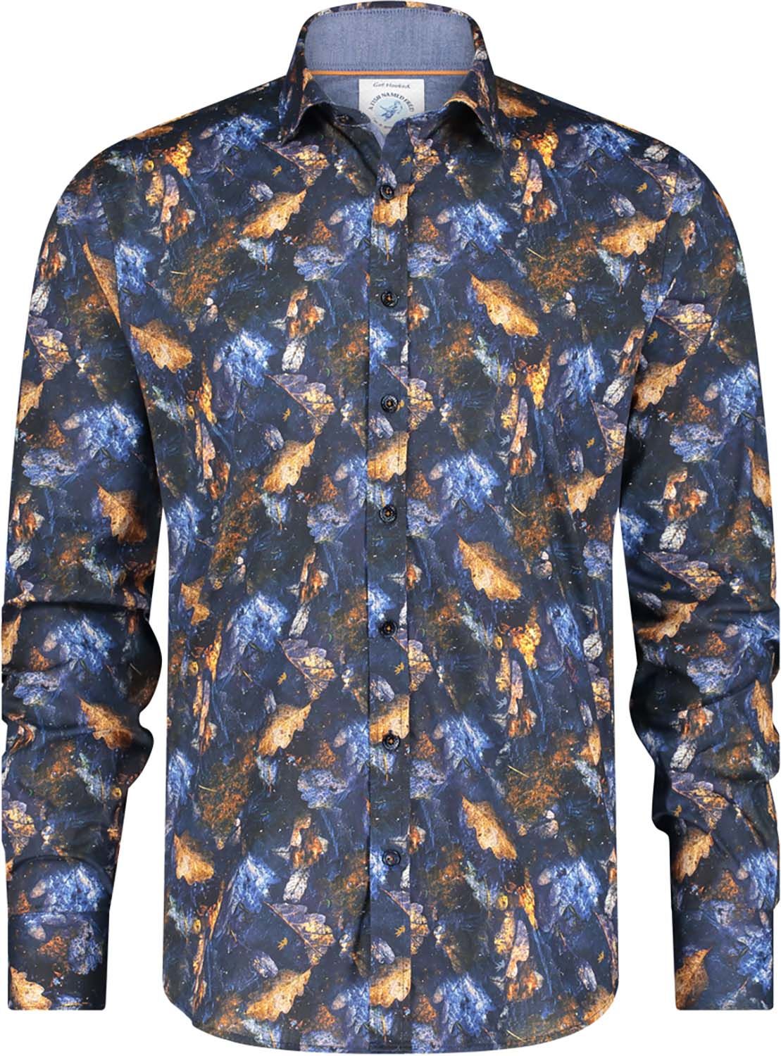 A Fish Named Fred Overhemd Blauw A Fish Named Fred Overhemd Blauw