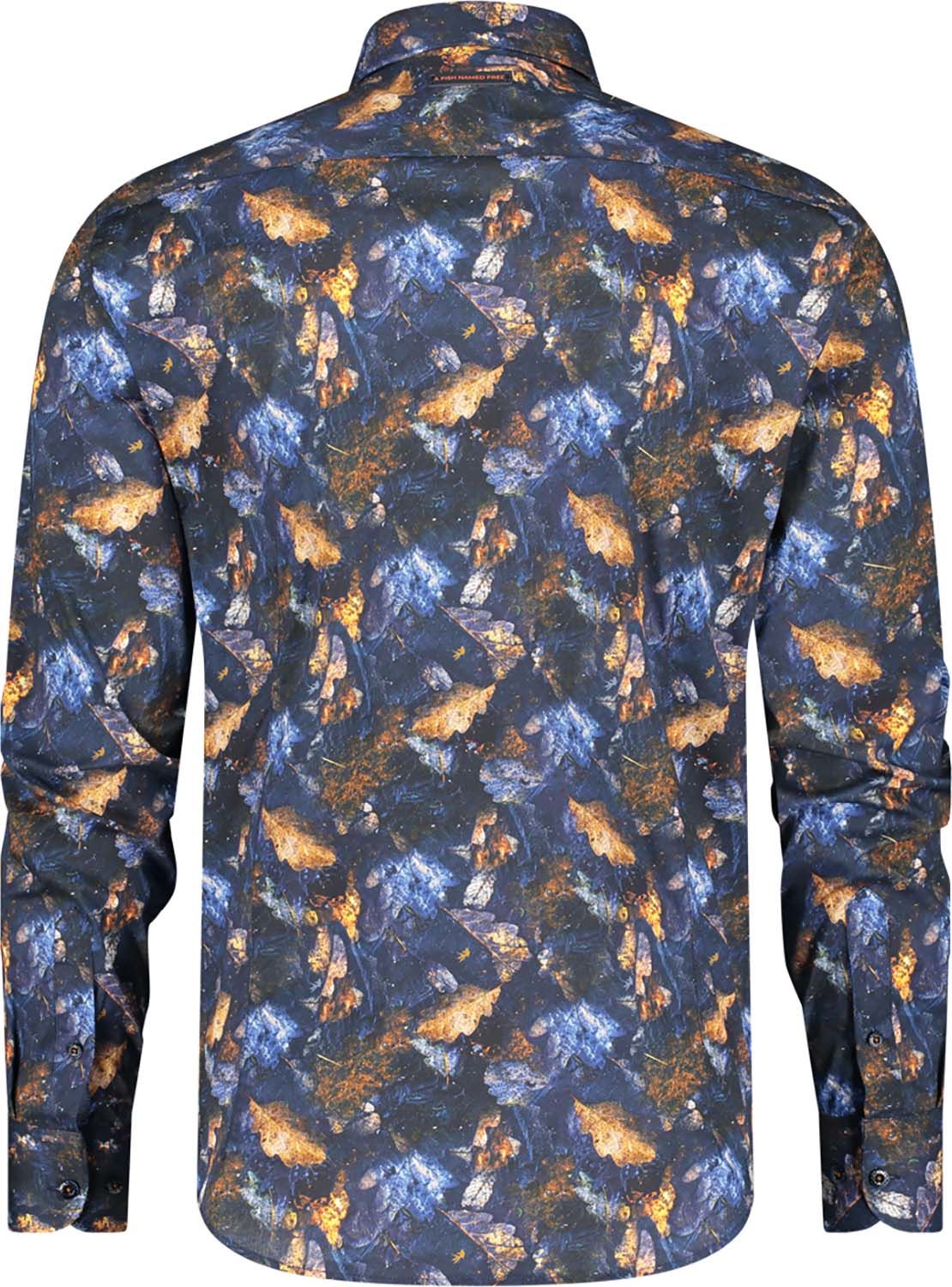 A Fish Named Fred Overhemd Blauw A Fish Named Fred Overhemd Blauw