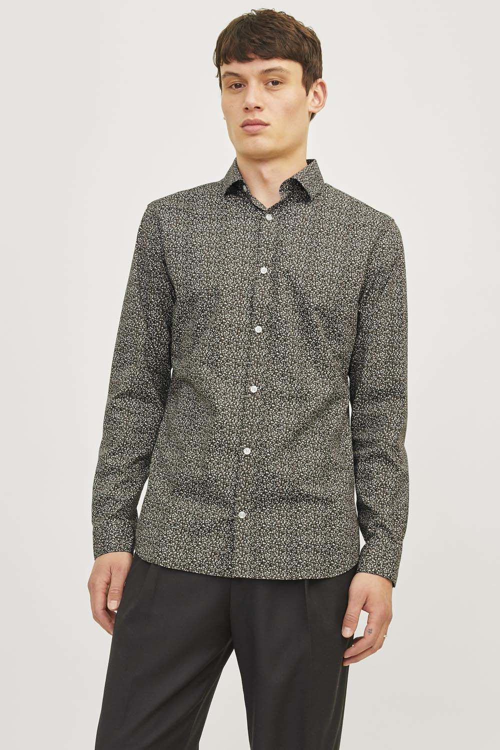 Jack & Jones JPRBLABLACKPOOL STRETCH LS SHIRT SN Groen Jack & Jones JPRBLABLACKPOOL STRETCH LS SHIRT SN Groen