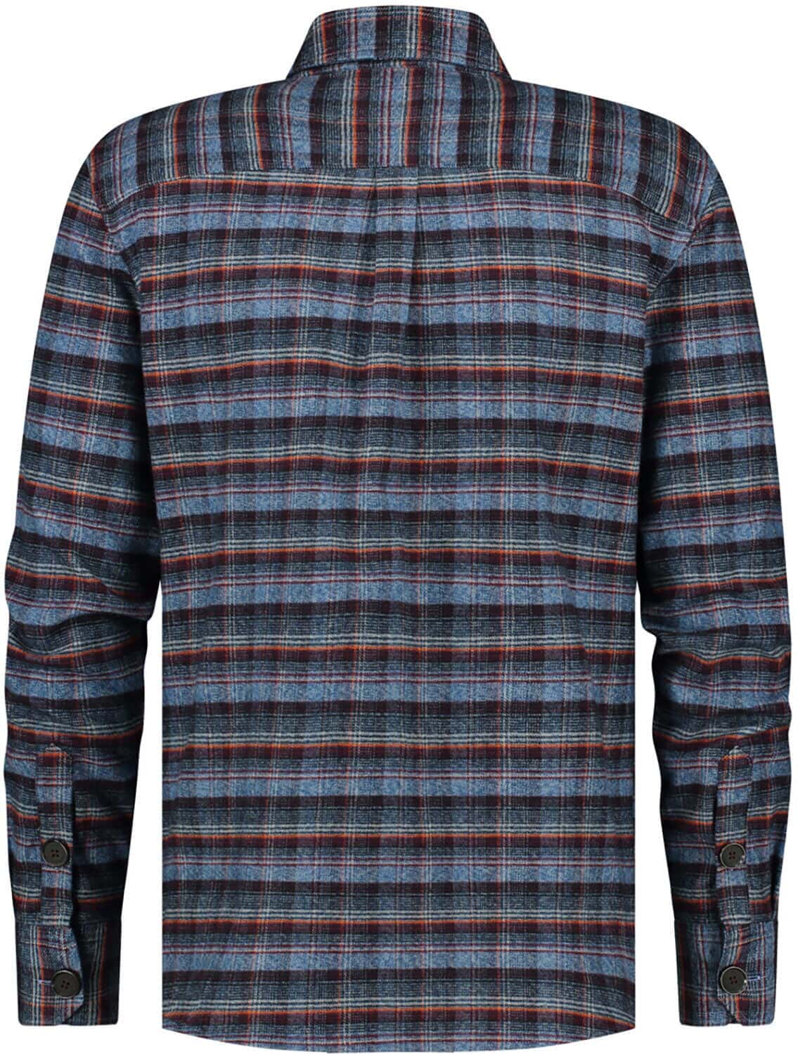 A Fish Named Fred Overhemd Brushed Double Check Multi A Fish Named Fred Overhemd Brushed Double Check Multi