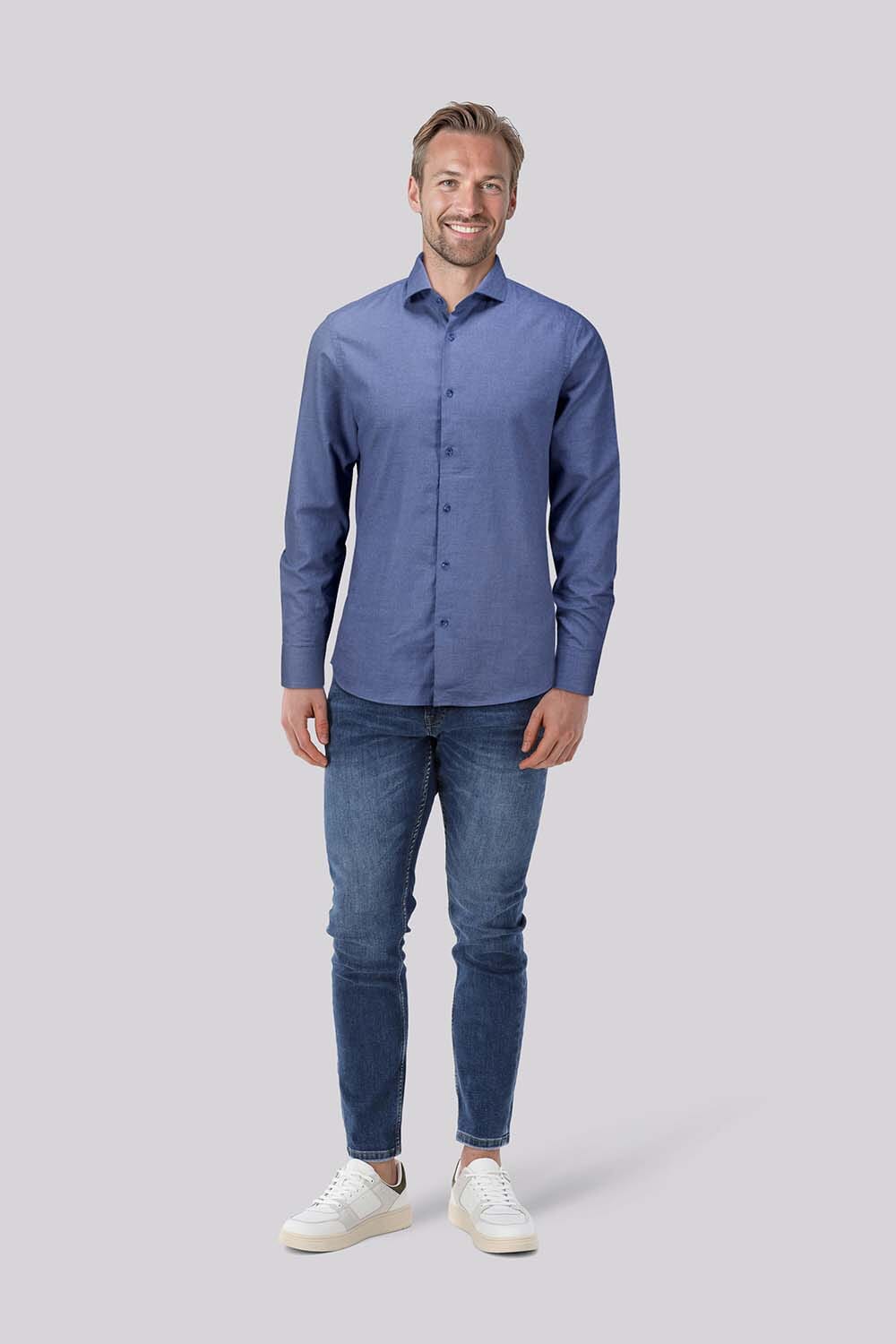 Bomont Overhemd Blauw Bomont Overhemd Blauw