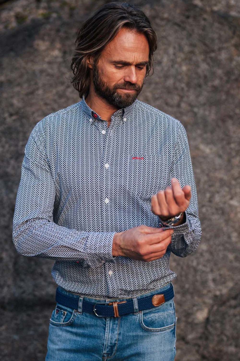 NZA Overhemd Bryson Blauw NZA Overhemd Bryson Blauw