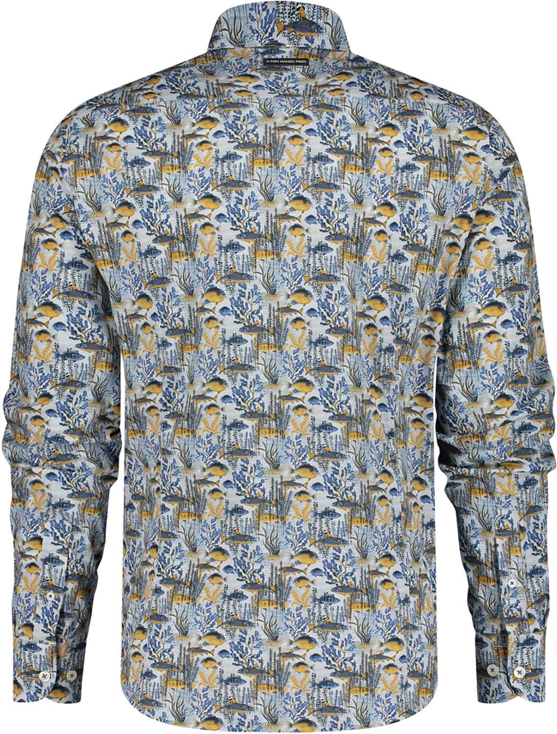 A Fish Named Fred Overhemd Fish Coral Wit A Fish Named Fred Overhemd Fish Coral Wit