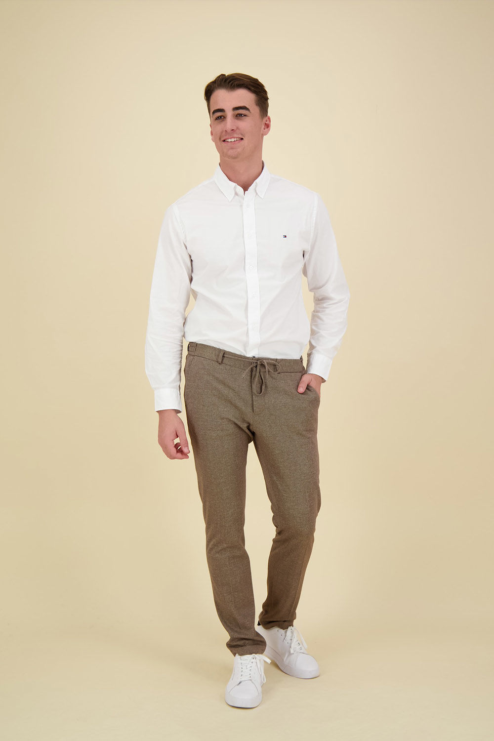 Tommy Hilfiger Overhemd Flex Poplin Wit Tommy Hilfiger Overhemd Flex Poplin Wit