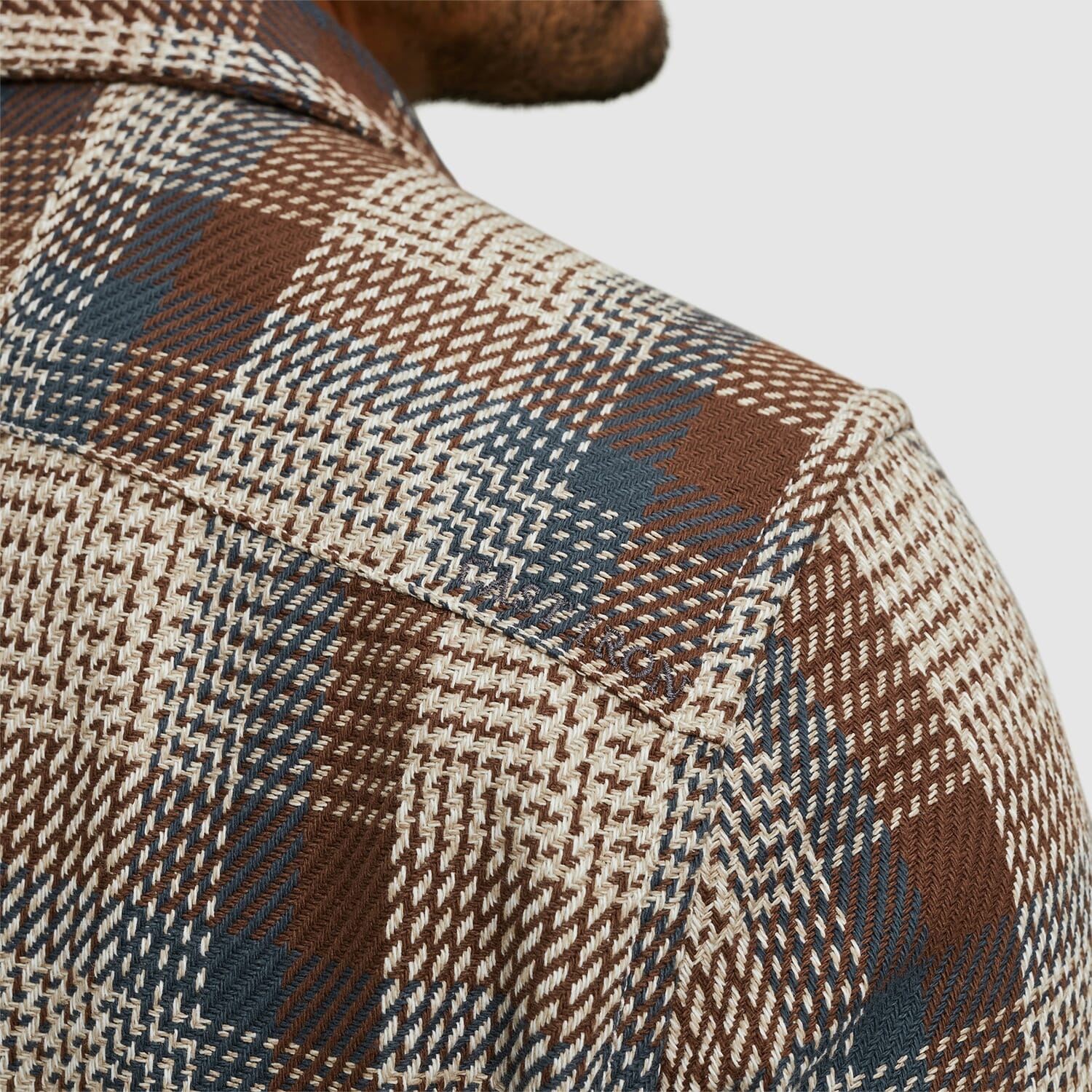 Cast Iron Overhemd Bruin Cast Iron Overhemd Bruin