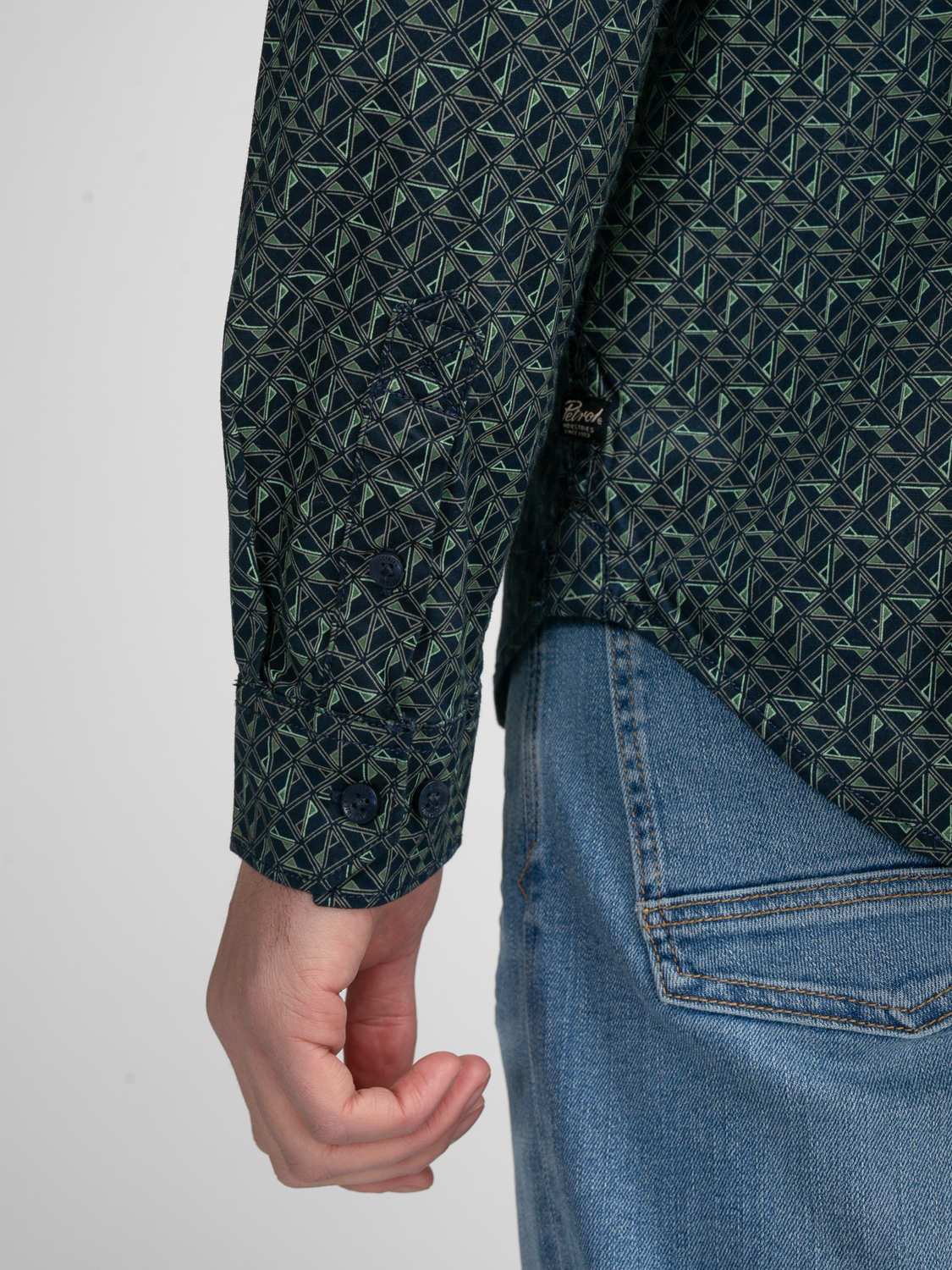 Petrol Overhemd Blauw Petrol Overhemd Blauw