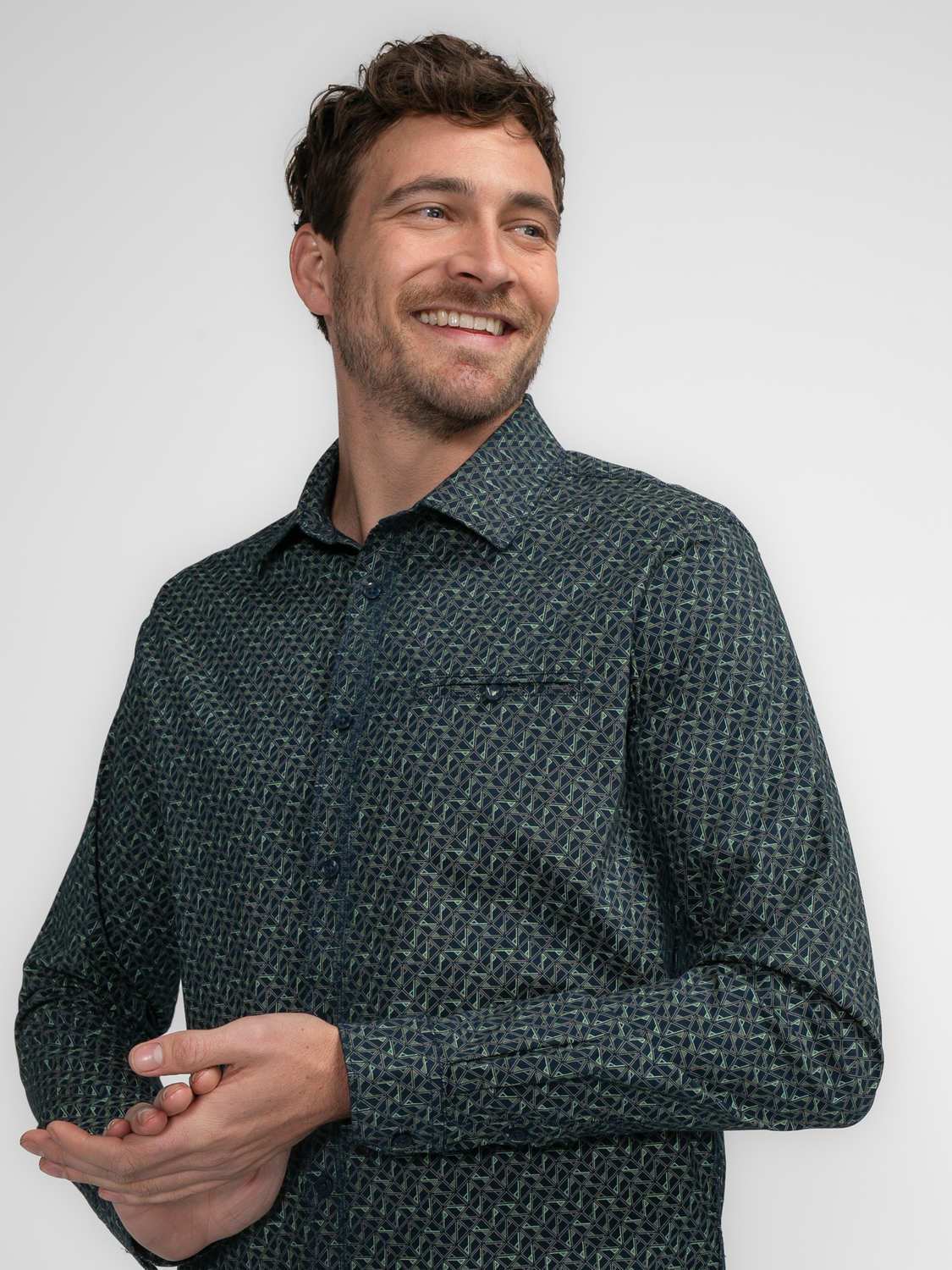 Petrol Overhemd Blauw Petrol Overhemd Blauw