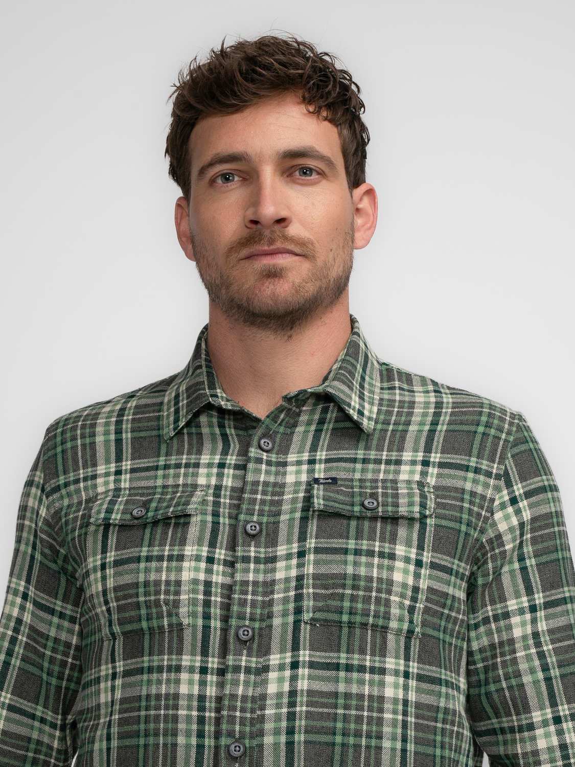 Petrol Overhemd  Check Groen Petrol Overhemd  Check Groen