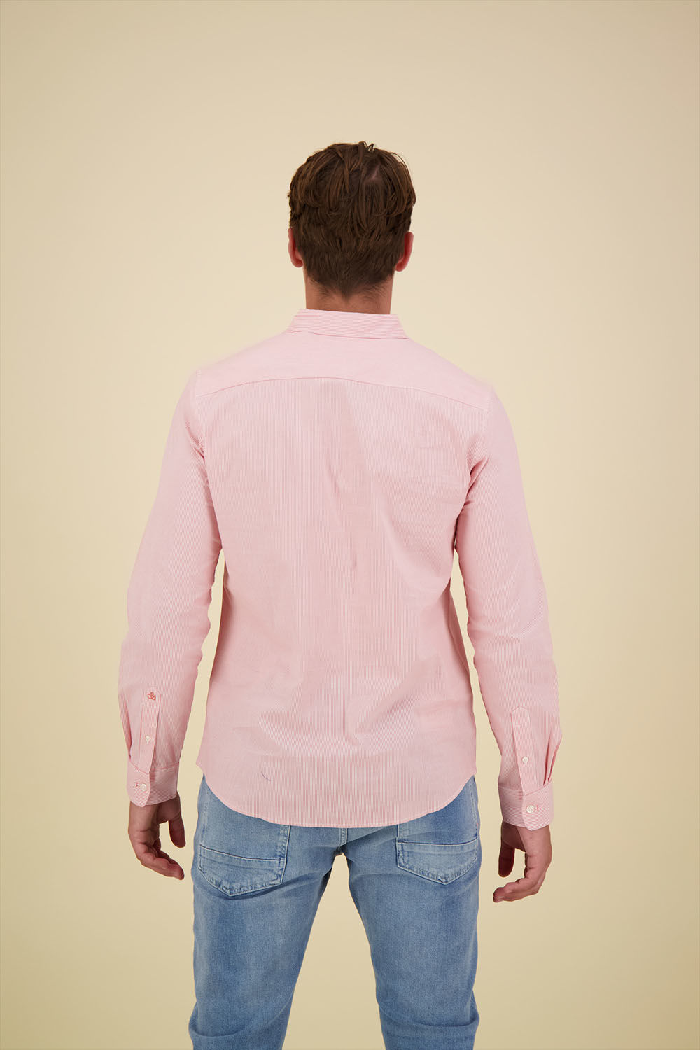 Scotch & Soda Overhemd Poplin Streep Roze Scotch & Soda Overhemd Poplin Streep Roze
