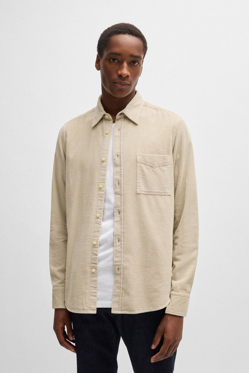 Boss Orange Overhemd Beige Boss Orange Overhemd Beige