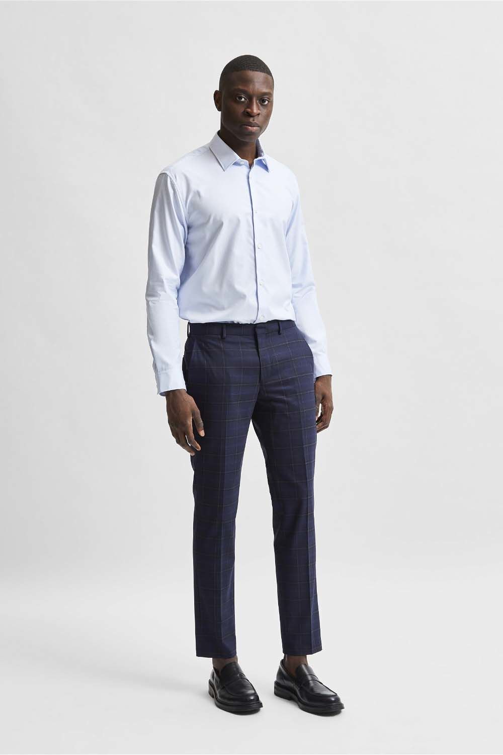 Selected Homme Overhemd Than Blauw Selected Homme Overhemd Than Blauw