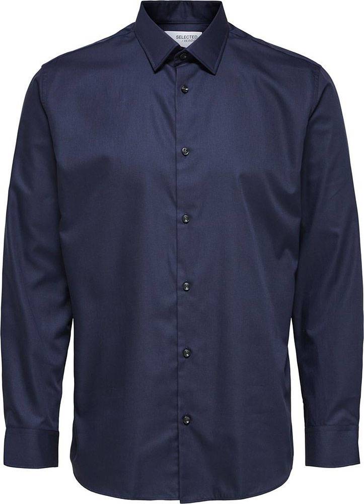Selected Homme Overhemd Than Blauw Selected Homme Overhemd Than Blauw